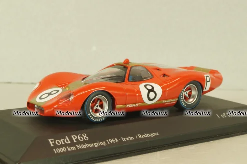 Ford P68  #8 1000km Nurburgring 1968, Irwin/Rodriguez, 400688408, Minichamps 1:43