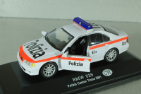 BMW 525 (E39) Polizia Canton Ticino, Switzerland 2001, white, ADPOLC007, Cararama 1:43