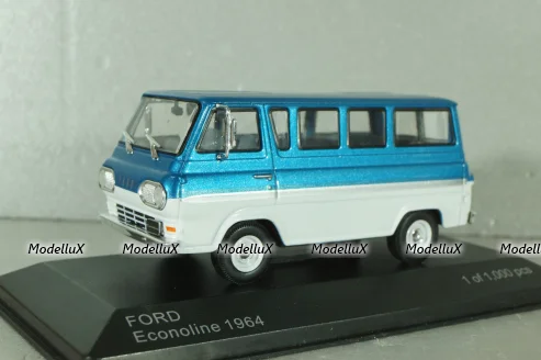 Ford Econoline 1964, blue/white, WB284, WhiteBox 1:43