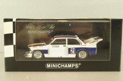 BMW 320i (E21) #21 Grp. 5 DRM 1977 R.Peterson, white/blue, 400772321, Minichamps 1:43