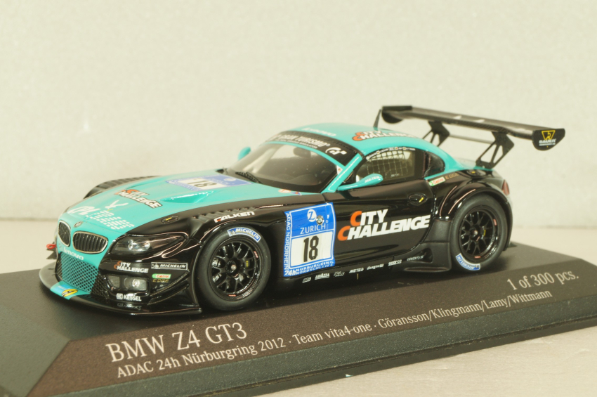 1/43 BMW Z4 GT3 ADAC 24h 2012・#19 / PMA BMW Z4 GT3 #18 ADAC 24h Nurburgring 2012, black/green, 437122918