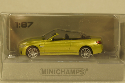BMW M4 Cabrio 2015 yellow, 870027234,  Minichamps 1:87