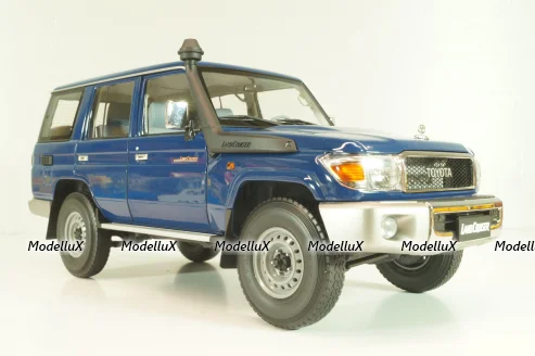 Toyota Land Cruiser 76 2017, blue, ALM870101, Almost Real 1:18