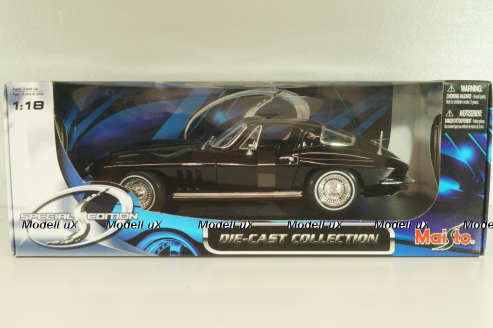 Chevrolet Corvette (C2) 1965, black, 31640, Maisto 1:18