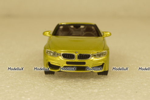 BMW M4 Cabrio 2015 yellow, 870027234,  Minichamps 1:87
