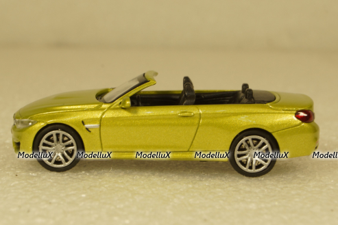 BMW M4 Cabrio 2015 yellow, 870027234,  Minichamps 1:87