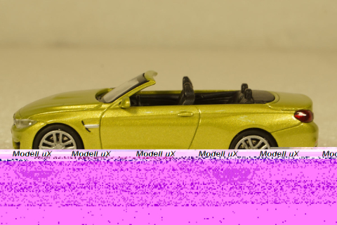 BMW M4 Cabrio 2015 yellow, 870027234,  Minichamps 1:87