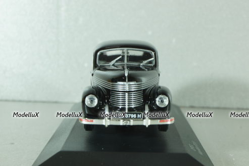 Opel Kapitan P2,6, black 1938, 179639, WhiteBox 1:43