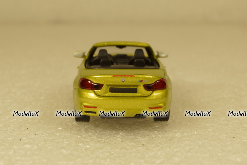 BMW M4 Cabrio 2015 yellow, 870027234,  Minichamps 1:87