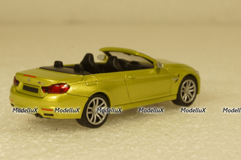BMW M4 Cabrio 2015 yellow, 870027234,  Minichamps 1:87