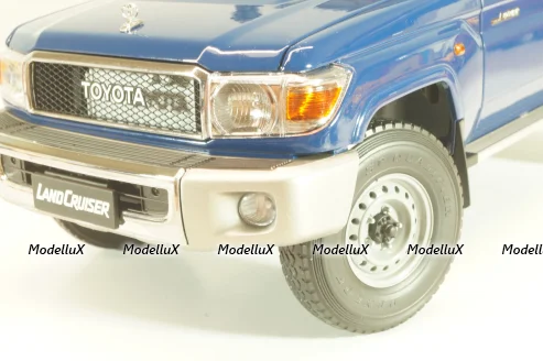 Toyota Land Cruiser 76 2017, blue, ALM870101, Almost Real 1:18