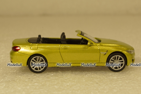 BMW M4 Cabrio 2015 yellow, 870027234,  Minichamps 1:87