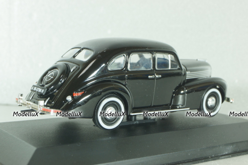 Opel Kapitan P2,6, black 1938, 179639, WhiteBox 1:43