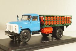 ГТК-40(53) автомобиль для перевозки газовых баллонов, на шасси Газ-53 1975, синий/зеленый, SSM1390, SSM 1:43 (С доработками)