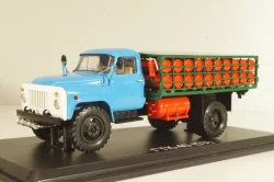 ГТК-40(53) автомобиль для перевозки газовых баллонов, на шасси Газ-53 1975, синий/зеленый, SSM1390, SSM 1:43 (С доработками)