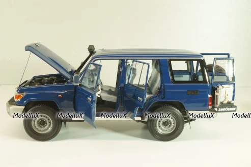 Toyota Land Cruiser 76 2017, blue, ALM870101, Almost Real 1:18