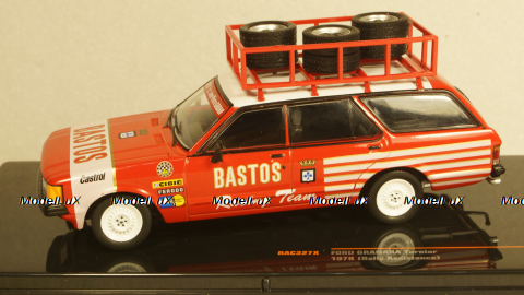 Ford Granada MK II Turnier, Bastos racing team, Bastos Assistance with Roof rack, RAC327X, IXO 1:43