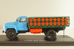 ГТК-40(53) автомобиль для перевозки газовых баллонов, на шасси Газ-53 1975, синий/зеленый, SSM1390, SSM 1:43 (С доработками)