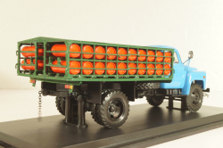 ГТК-40(53) автомобиль для перевозки газовых баллонов, на шасси Газ-53 1975, синий/зеленый, SSM1390, SSM 1:43 (С доработками)
