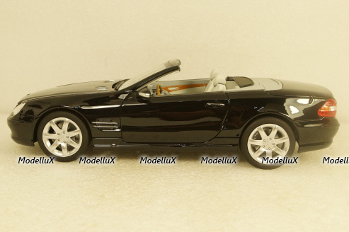Mercedes SL500 2003 Black, 183840, Norev 1:18