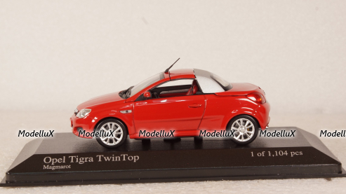 Opel Tigra Twin Top red, 400043131, Minichamps 1:43