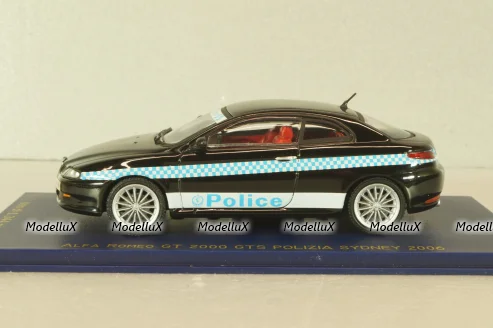 Alfa Romeo GT 2000 GTS Police Sydney 2006, black, 7074, M4 1:43