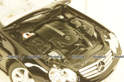 Mercedes SL500 2003 Black, 183840, Norev 1:18