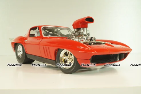 Chevrolet Corvette Pro Street (C2) 1966, red, 29226, Hot Wheels 1:18