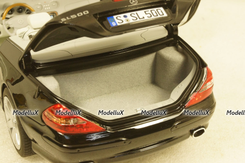 Mercedes SL500 2003 Black, 183840, Norev 1:18