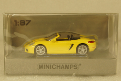 Porsche 718 Boxster 2016 Yellow, 870065132, Minichamps 1:87