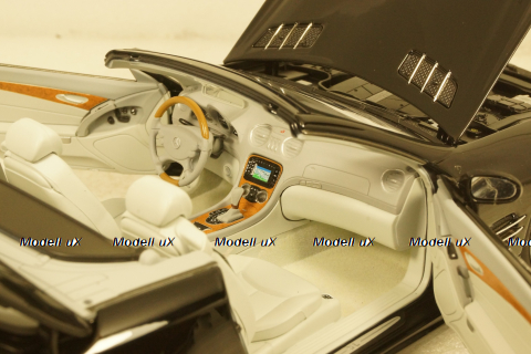 Mercedes SL500 2003 Black, 183840, Norev 1:18