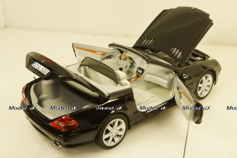 Mercedes SL500 2003 Black, 183840, Norev 1:18