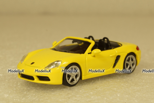 Porsche 718 Boxster 2016 Yellow, 870065132, Minichamps 1:87