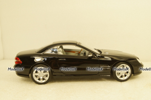 Mercedes SL500 2003 Black, 183840, Norev 1:18