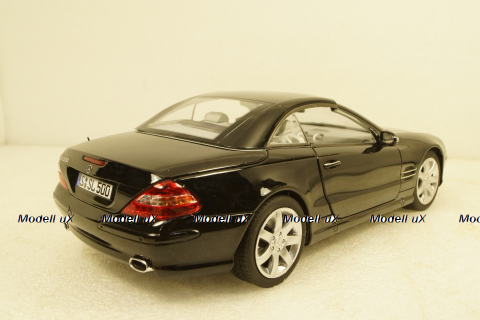 Mercedes SL500 2003 Black, 183840, Norev 1:18