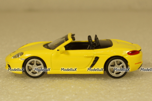 Porsche 718 Boxster 2016 Yellow, 870065132, Minichamps 1:87