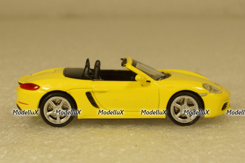 Porsche 718 Boxster 2016 Yellow, 870065132, Minichamps 1:87