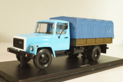 Газ-33073, голубой/хаки, SSM1152, SSM 1:43 ( С доработками)