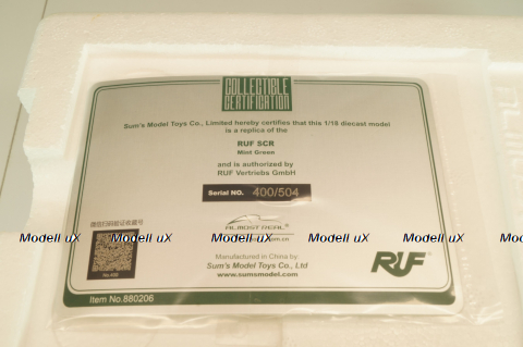 Porsche RUF SCR 2018, mint green, ALM880206, Almost Real 1:18