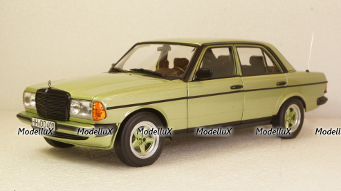 Mercedes 200 AMG W123 1984 green met., 183795, Norev 1:18