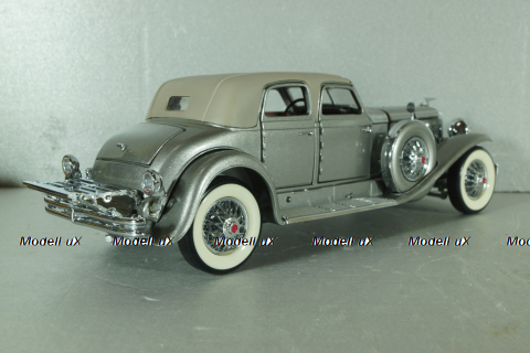 Duesenberg SJ Twenty Grand 1933, silver, Franklin Mint 1:24