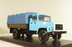 Газ-33073, голубой/хаки, SSM1152, SSM 1:43 ( С доработками)