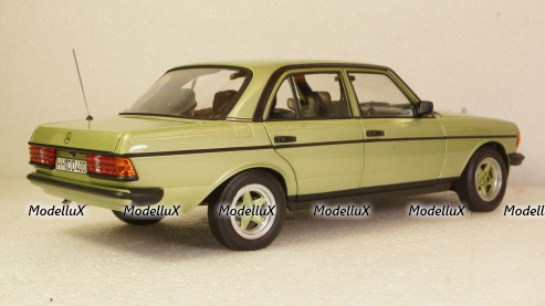 Mercedes 200 AMG W123 1984 green met., 183795, Norev 1:18