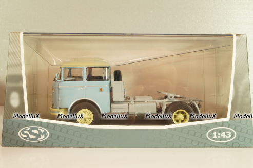 Skoda-706 RTTN tractor 1966, light blue/grey, SSM1306, SSM 1:43