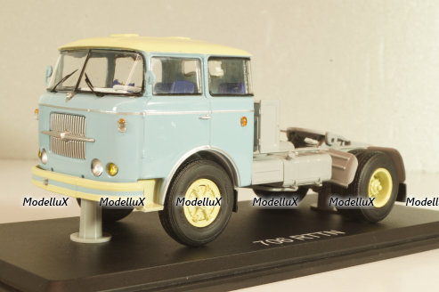 Skoda-706 RTTN tractor 1966, light blue/grey, SSM1306, SSM 1:43
