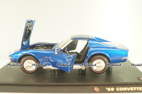 Chevrolet Corvette Stingray 427 (C3) 1969, blue, 54574, Hot Wheels 1:18