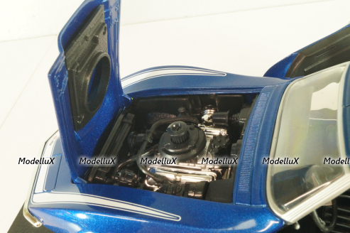 Chevrolet Corvette Stingray 427 (C3) 1969, blue, 54574, Hot Wheels 1:18