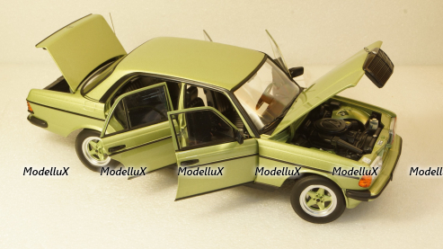 Mercedes 200 AMG W123 1984 green met., 183795, Norev 1:18