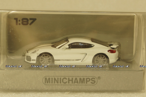 Porsche 981 Cayman Gt4 White, 870066120, Minichamps 1:87