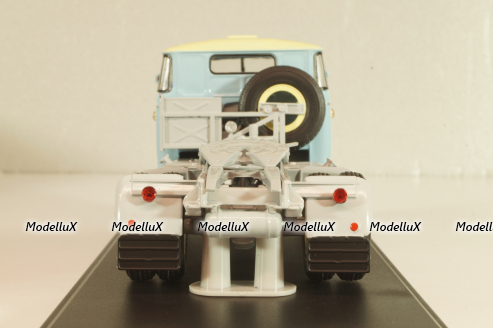 Skoda-706 RTTN tractor 1966, light blue/grey, SSM1306, SSM 1:43